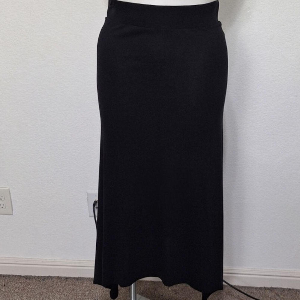 Gloria Vanderbilt Black Whimsigoth Witchy Asymmetrical Fairy Midi Skirt Size M